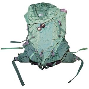 REI Passage 38 Youth Scouting Backpack Green Hiking Camping Hydration Overnight